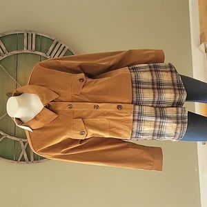 Davi & Dani Mixed Media Shirt / Shacket